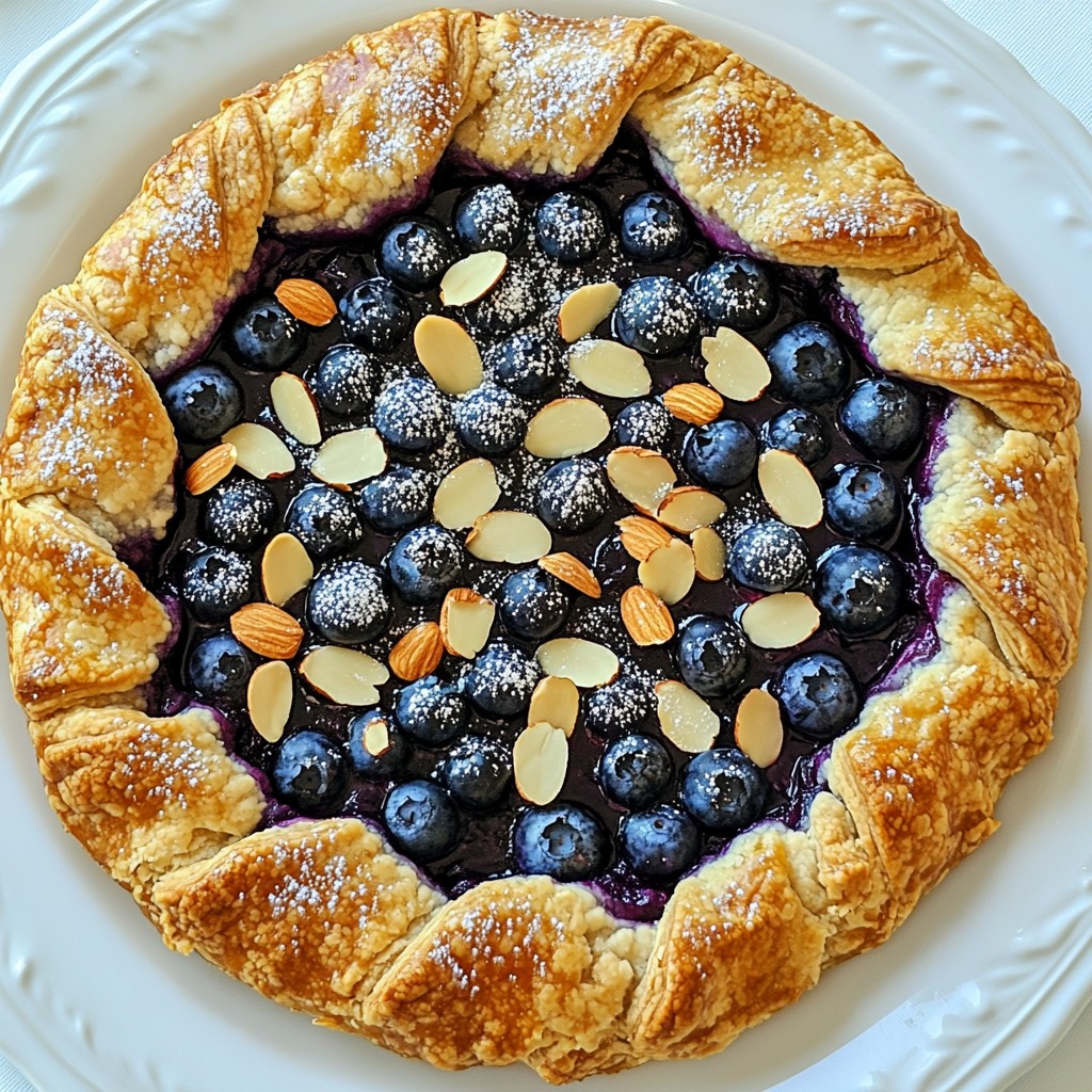 Classic Sweet Blueberry Almond Galette Delightful Treat