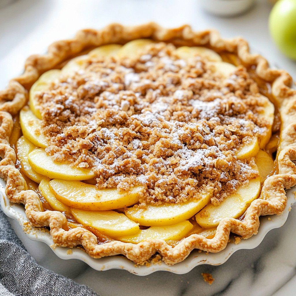 Classic Baking Apple Cinnamon Streusel Pie Delight
