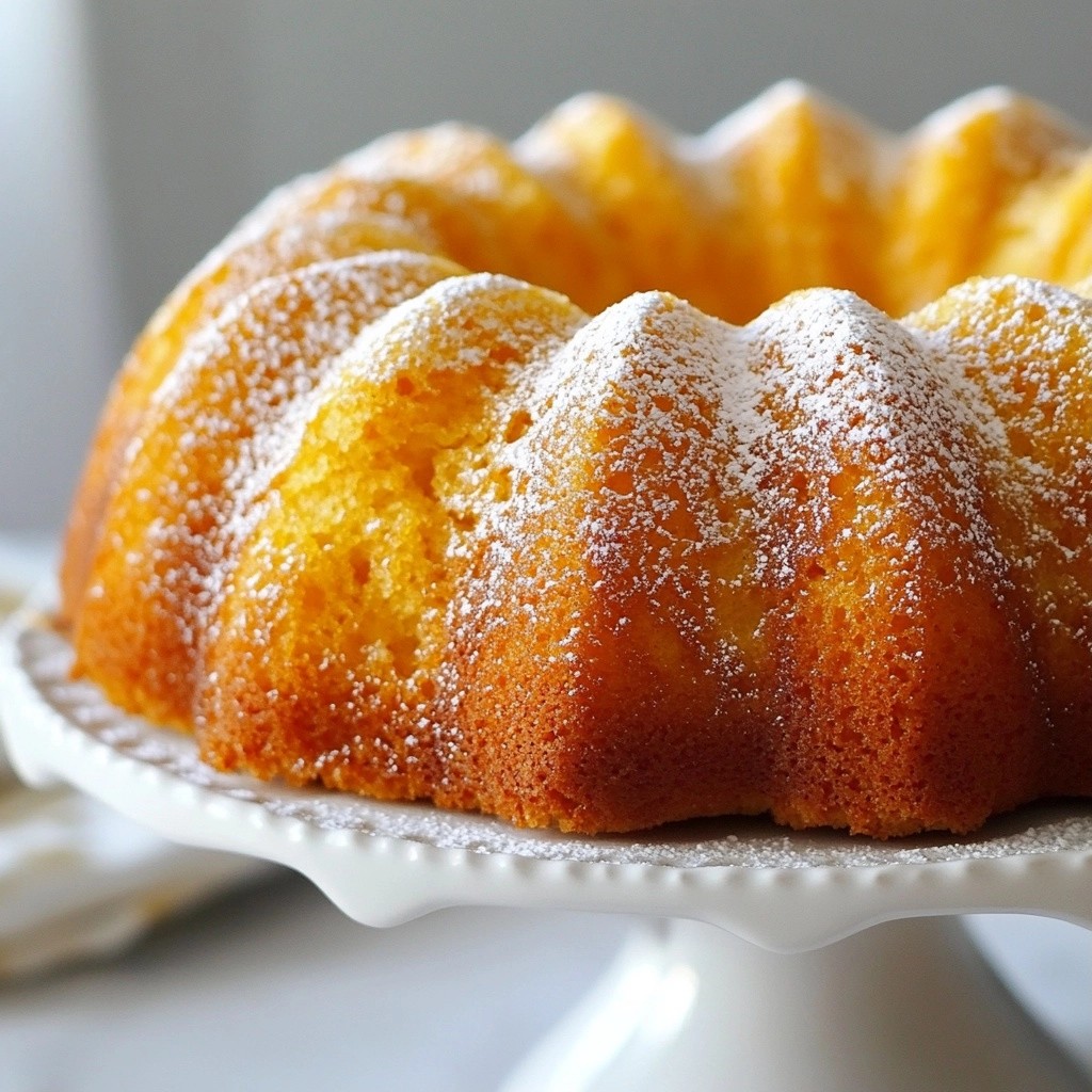 Fluffy Baking Orange Cardamom Bundt Cake Recipe