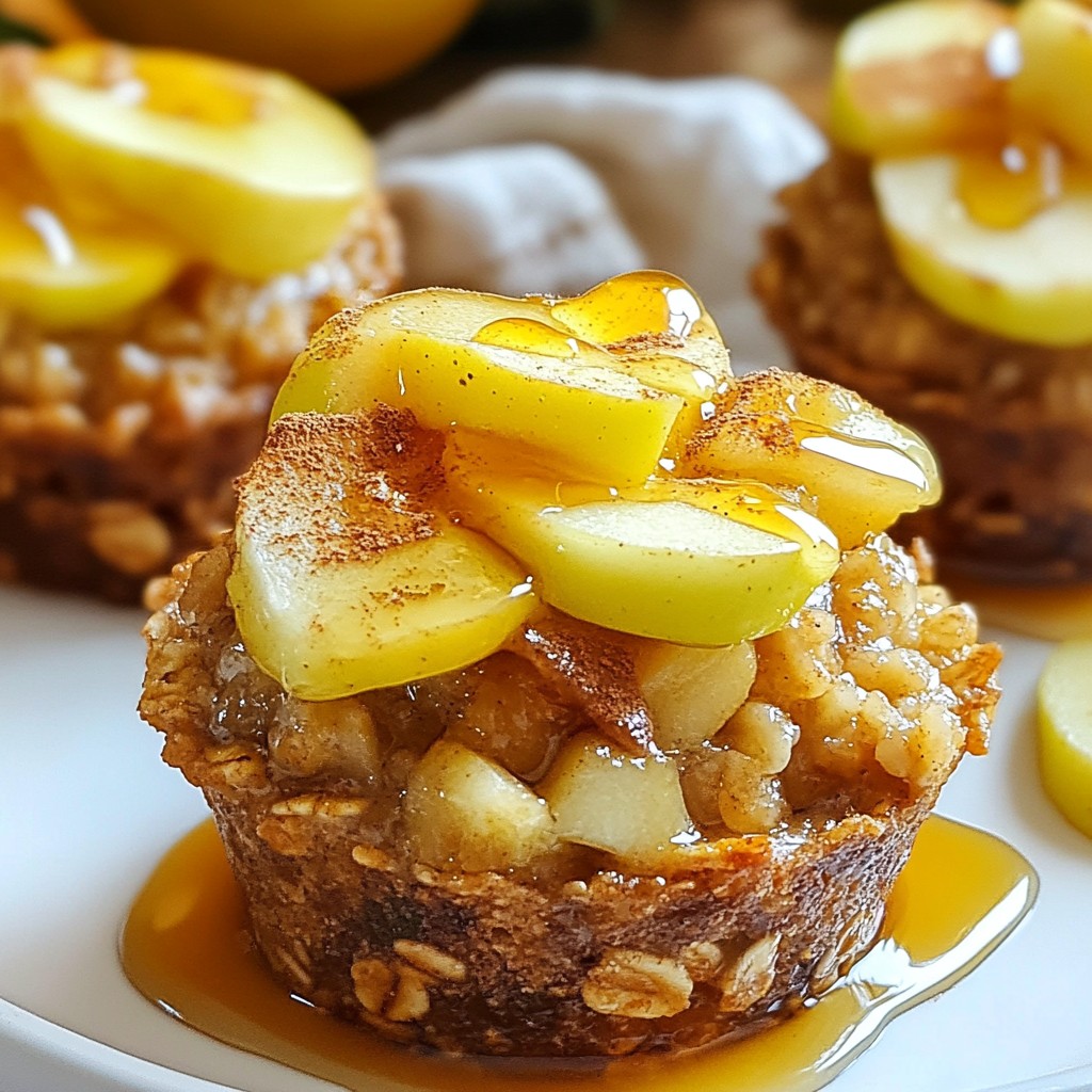 Apple Cinnamon Baked Oatmeal Cups Tasty and Healthy Treat