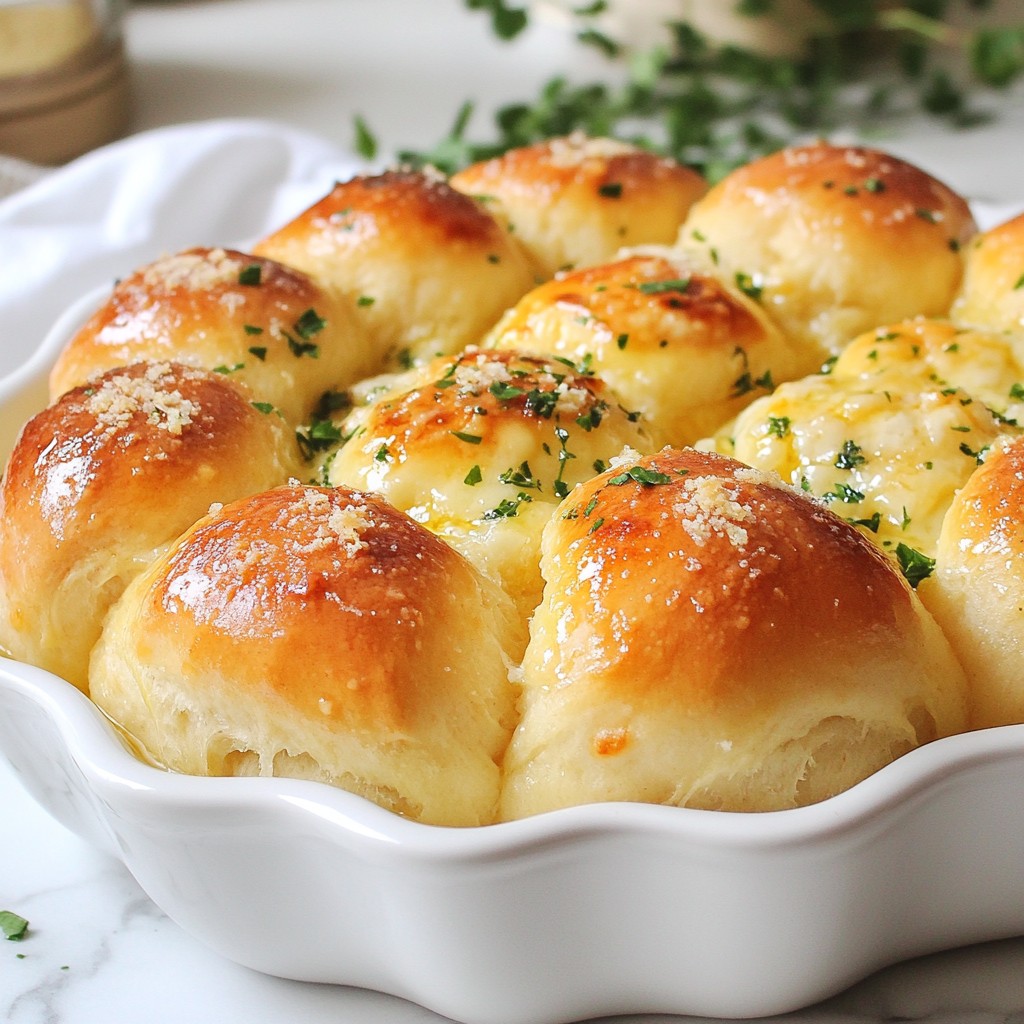 Garlic Parmesan Pull Apart Rolls Flavorful and Easy