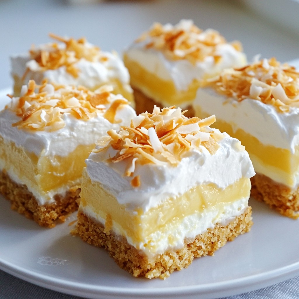 Coconut Cream Pie Bars Sweet and Easy Dessert Recipe