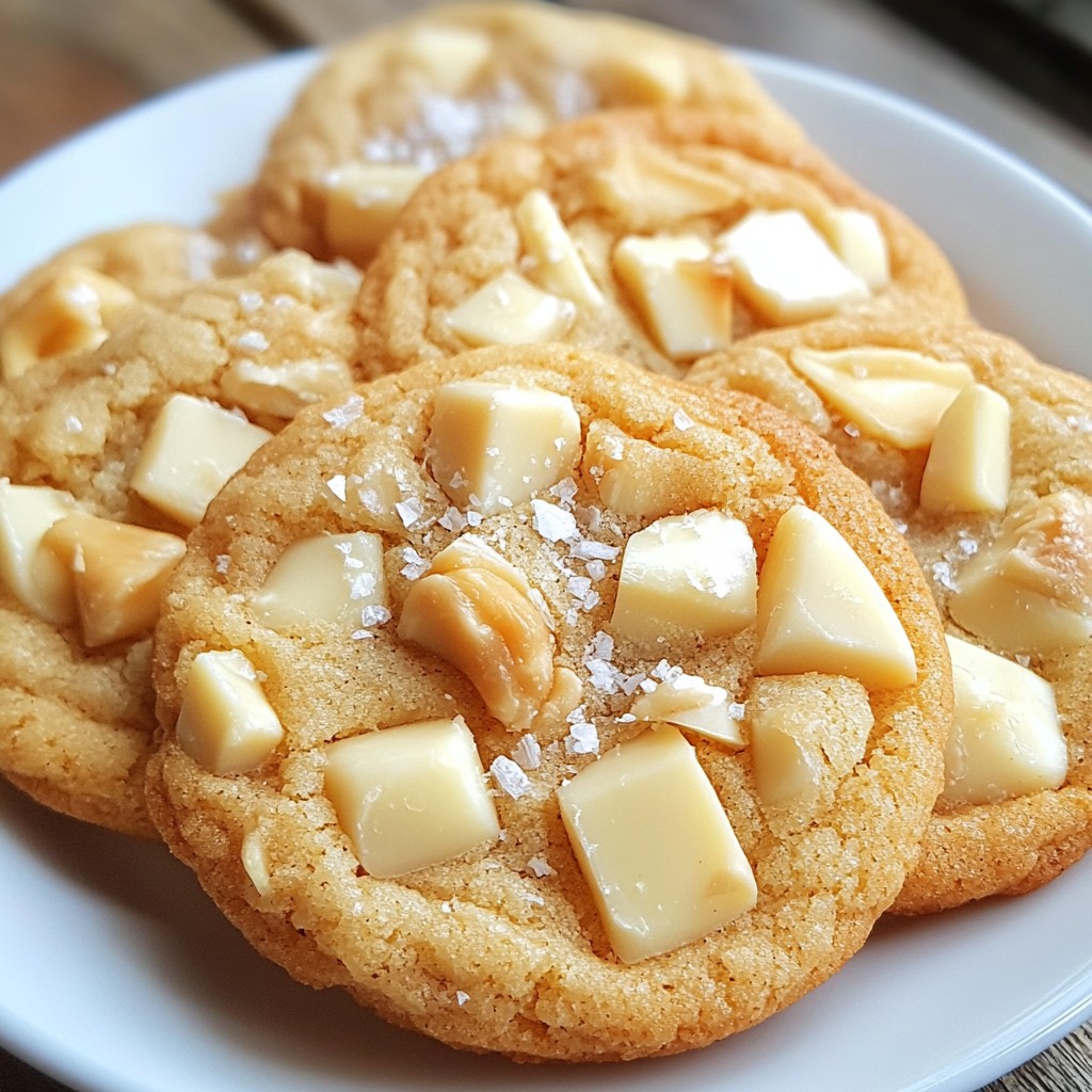 Soft Dessert White Chocolate Macadamia Cookies Delight