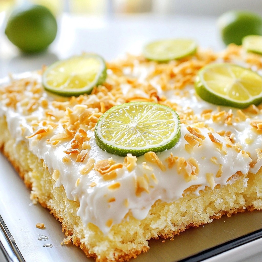 Moist Dessert Coconut Lime Sheet Cake Recipe Guide