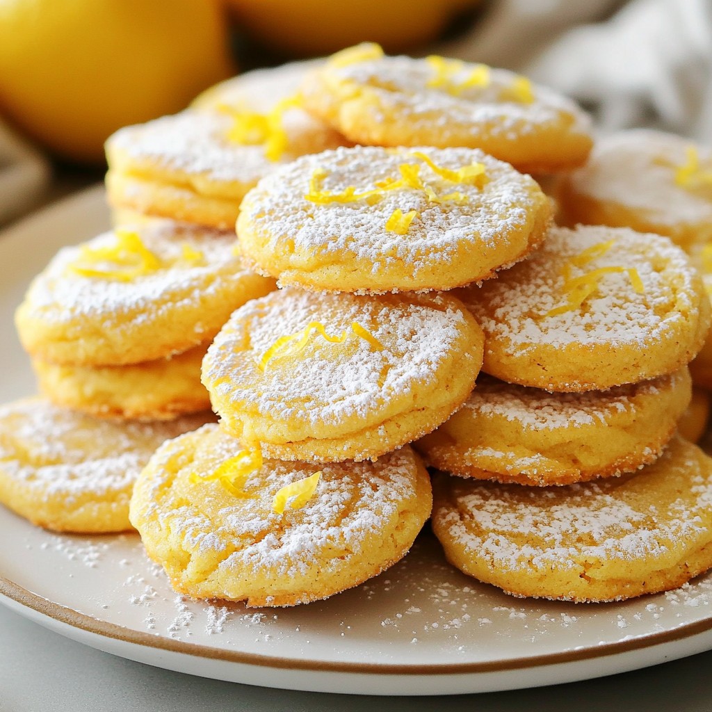 Crispy Dessert Lemon Butter Cookies Zesty Twist