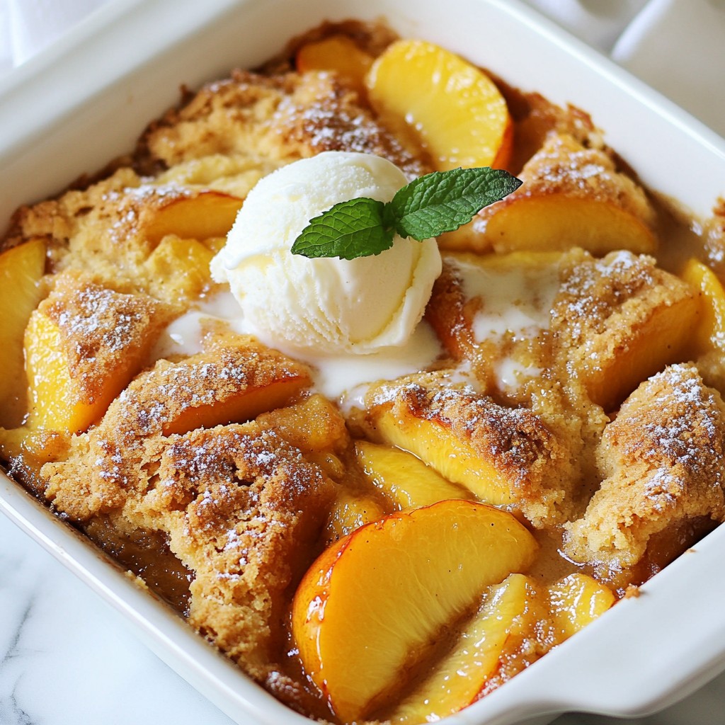 Fresh Peach Cobbler Simple and Delicious Dessert