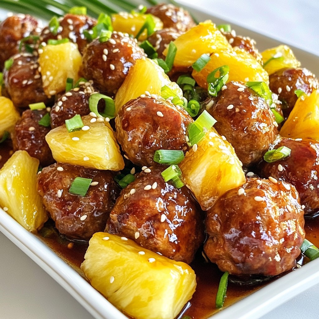 Pineapple Teriyaki Meatballs Savory and Tasty Recipe