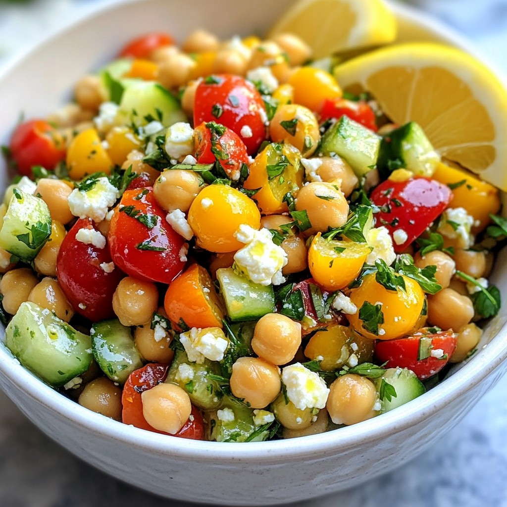 Mediterranean Chickpea Salad Fresh and Flavorful Meal