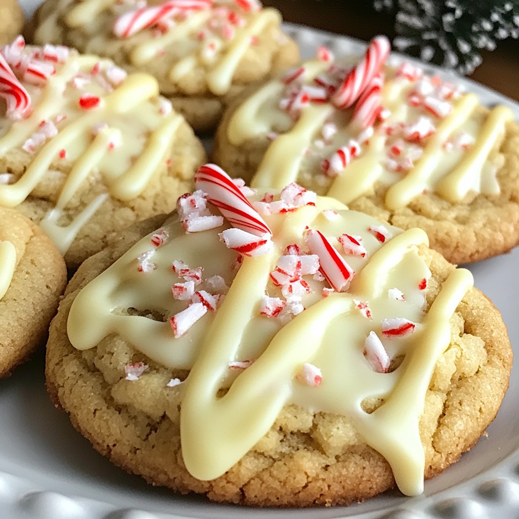 Festive Baking Peppermint Bark Cookies Delight