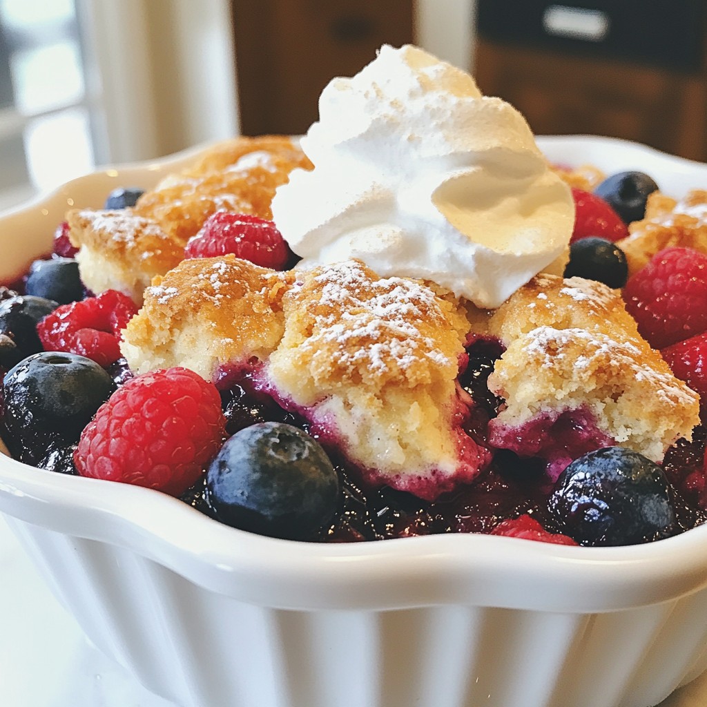 Triple Berry Cobbler Delight for Sweet Lovers