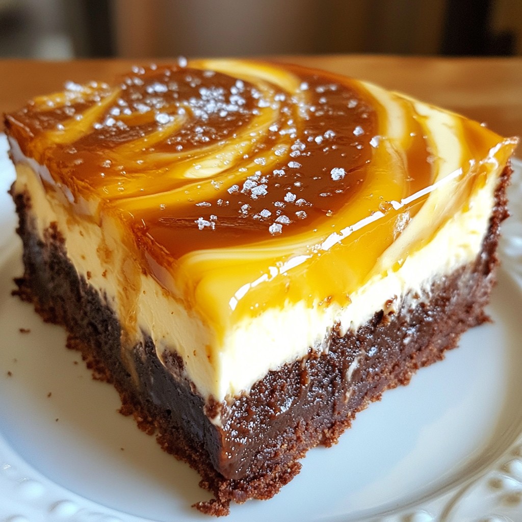 Caramel Swirl Brownie Cheesecake Irresistible Treat