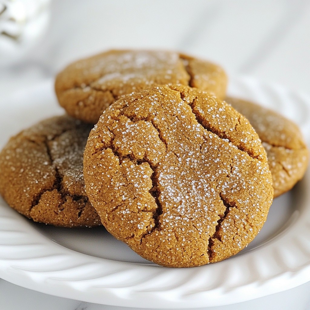 Chewy Molasses Crinkle Cookies Soft and Flavorful Treat