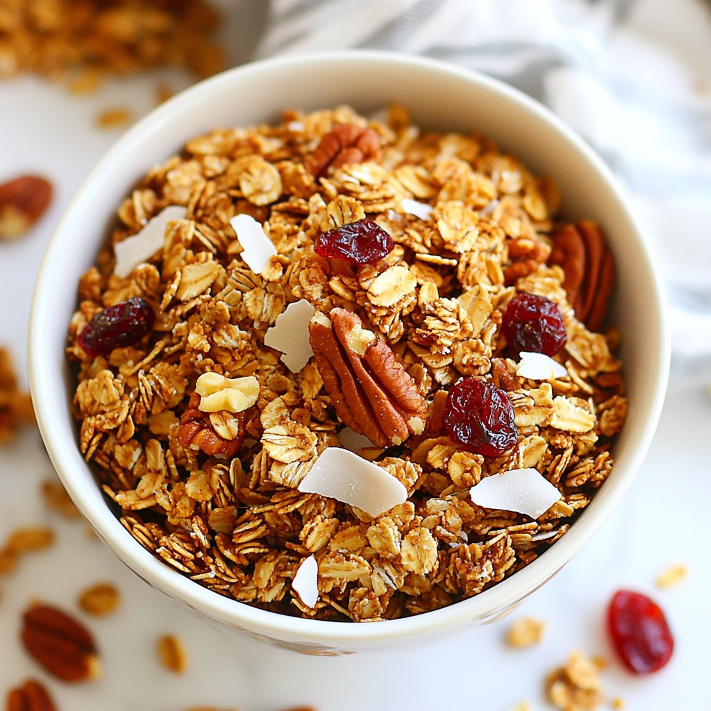 Maple Pecan Granola Crunchy and Nutritious Treat
