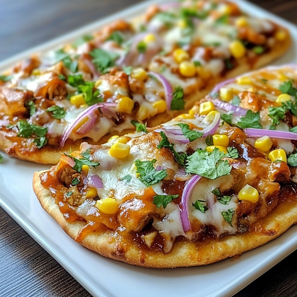 BBQ Chicken Flatbread Pizza Quick and Flavorful Meal