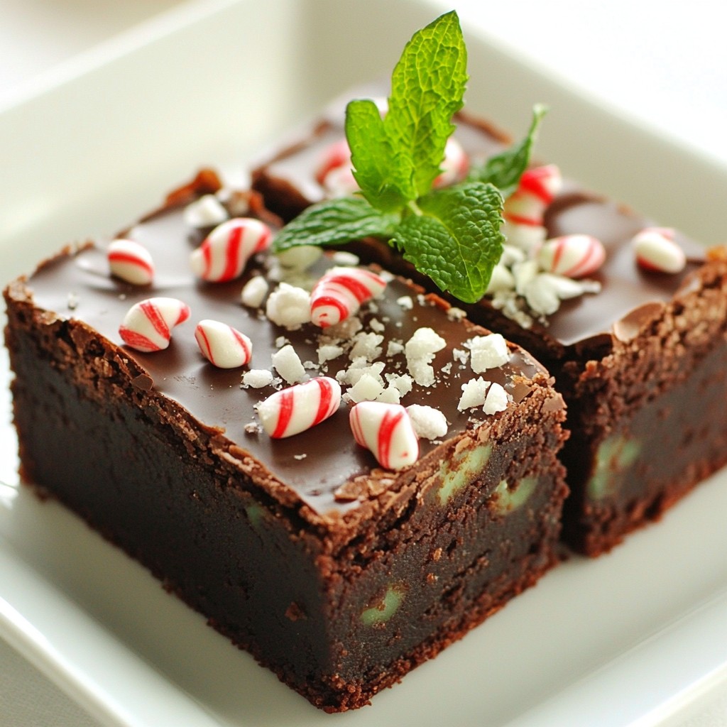 Chewy Sweet Chocolate Mint Brownies Recipe Delight