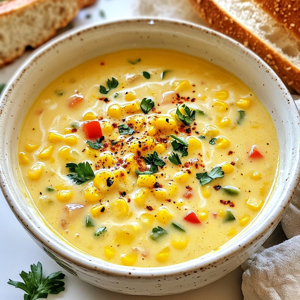Creamy Cajun Corn Chowder Flavorful Comfort Dish