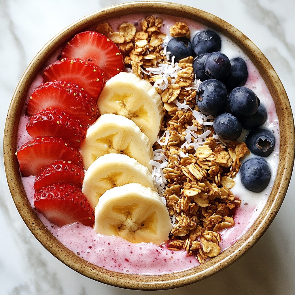 Coconut Berry Smoothie Bowl Energizing and Simple Recipe