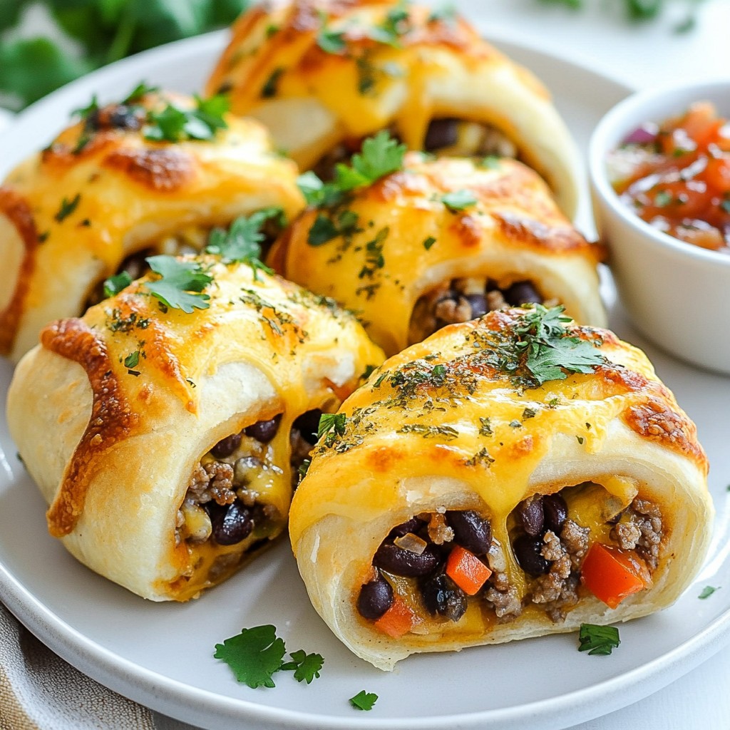Cheesy Mexican Pizza Rolls Tasty and Fun Snack