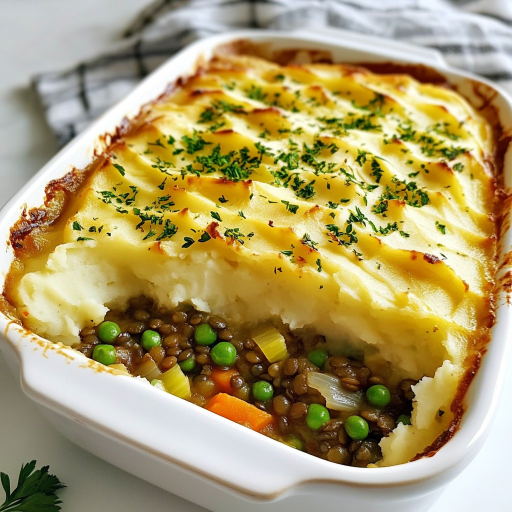 Vegan Lentil Shepherd’s Pie Flavorful Comfort Dish