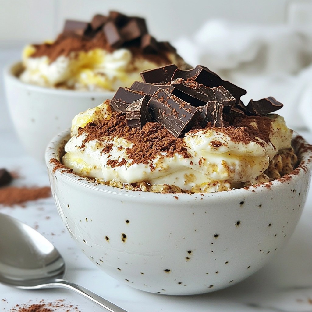 Tiramisu Overnight Oats Rich and Creamy Delight