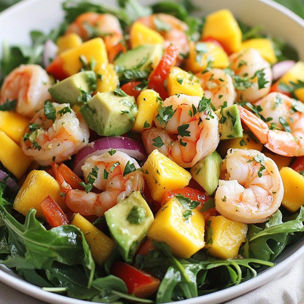 Tropical Mango Shrimp Salad Fresh and Flavorful Dish