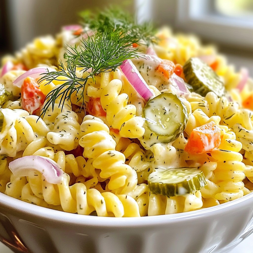 Creamy Dill Pickle Pasta Salad Refreshing and Easy Dish