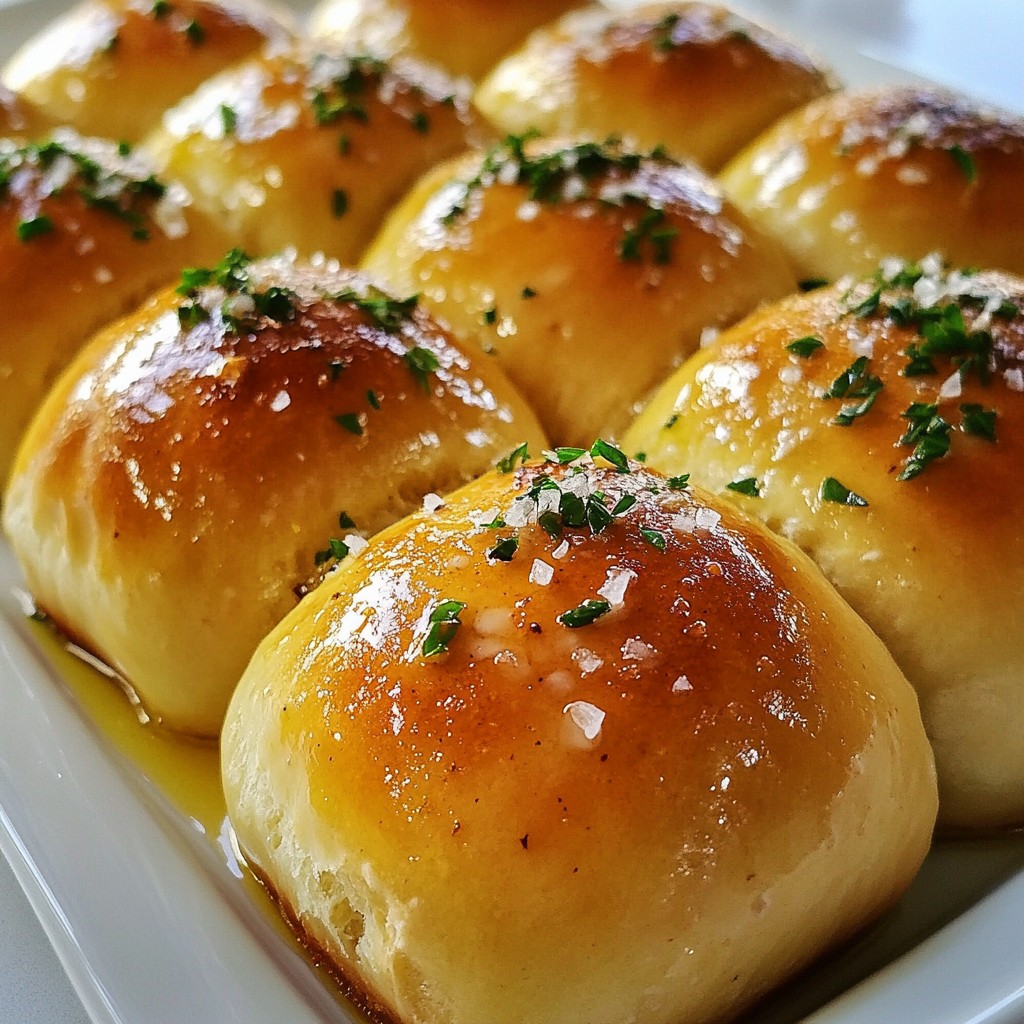 Garlic Herb Dinner Rolls Soft and Flavorful Treat