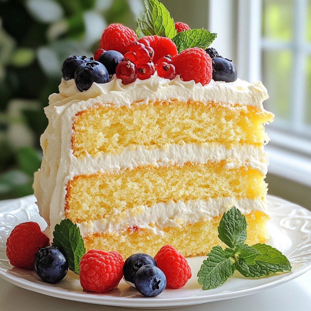 Fluffy Vanilla Bean Layer Cake with Creamy Frosting