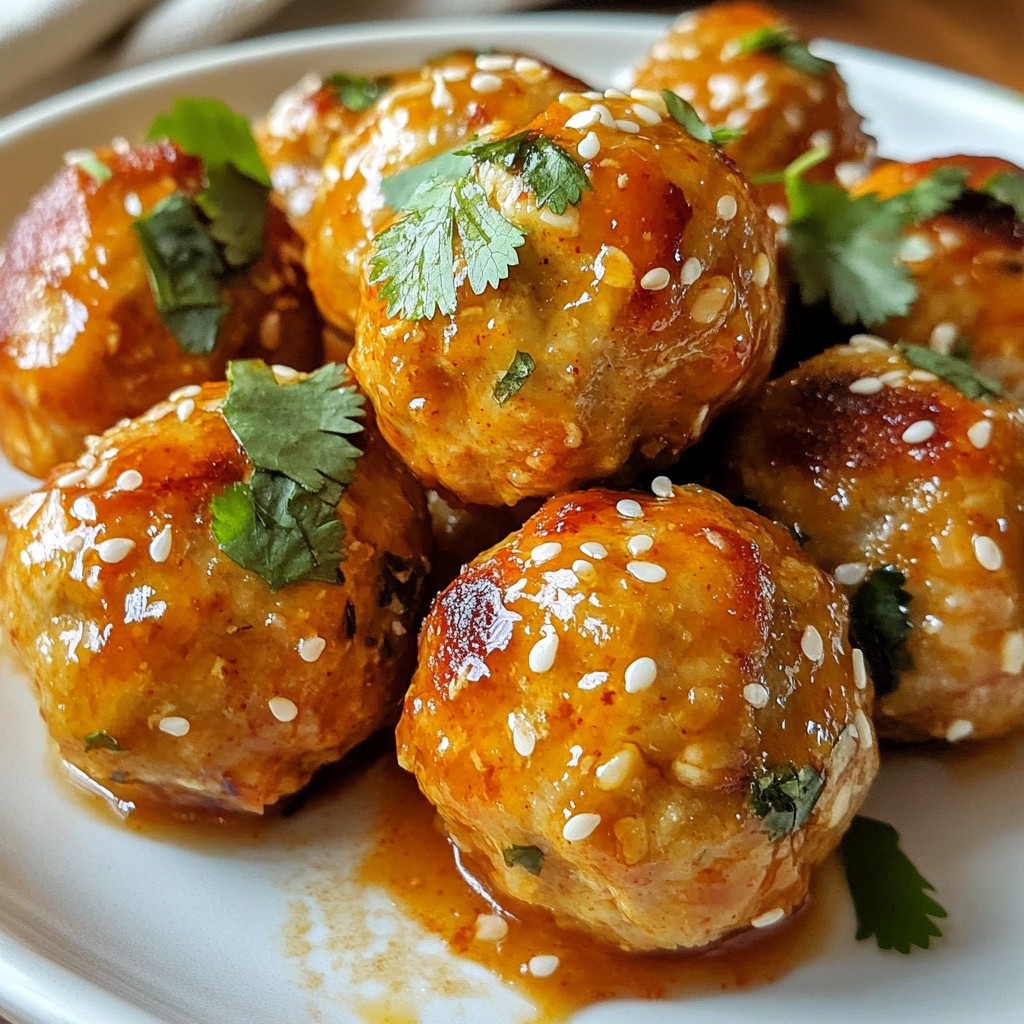 Sweet Chili Chicken Meatballs Flavorful and Easy Recipe