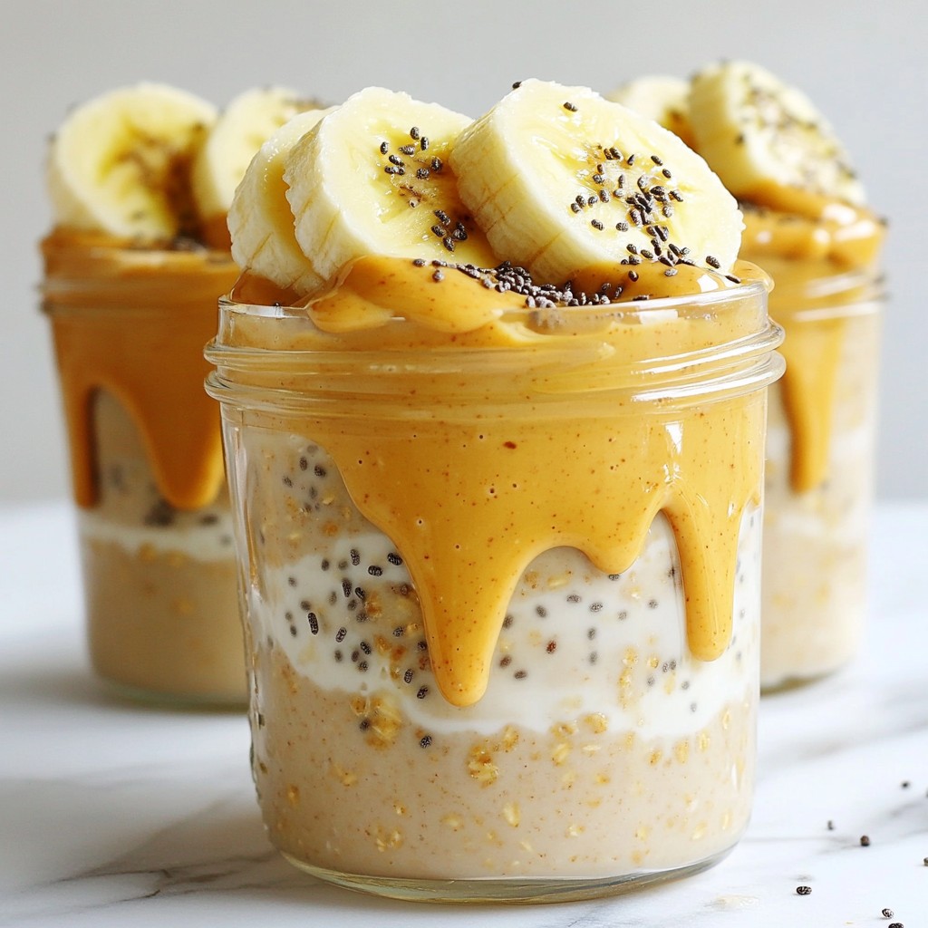 Peanut Butter Banana Overnight Oats Quick and Nutritious