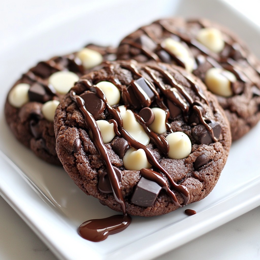 Chewy Dessert Double Chocolate Chip Cookies Recipe