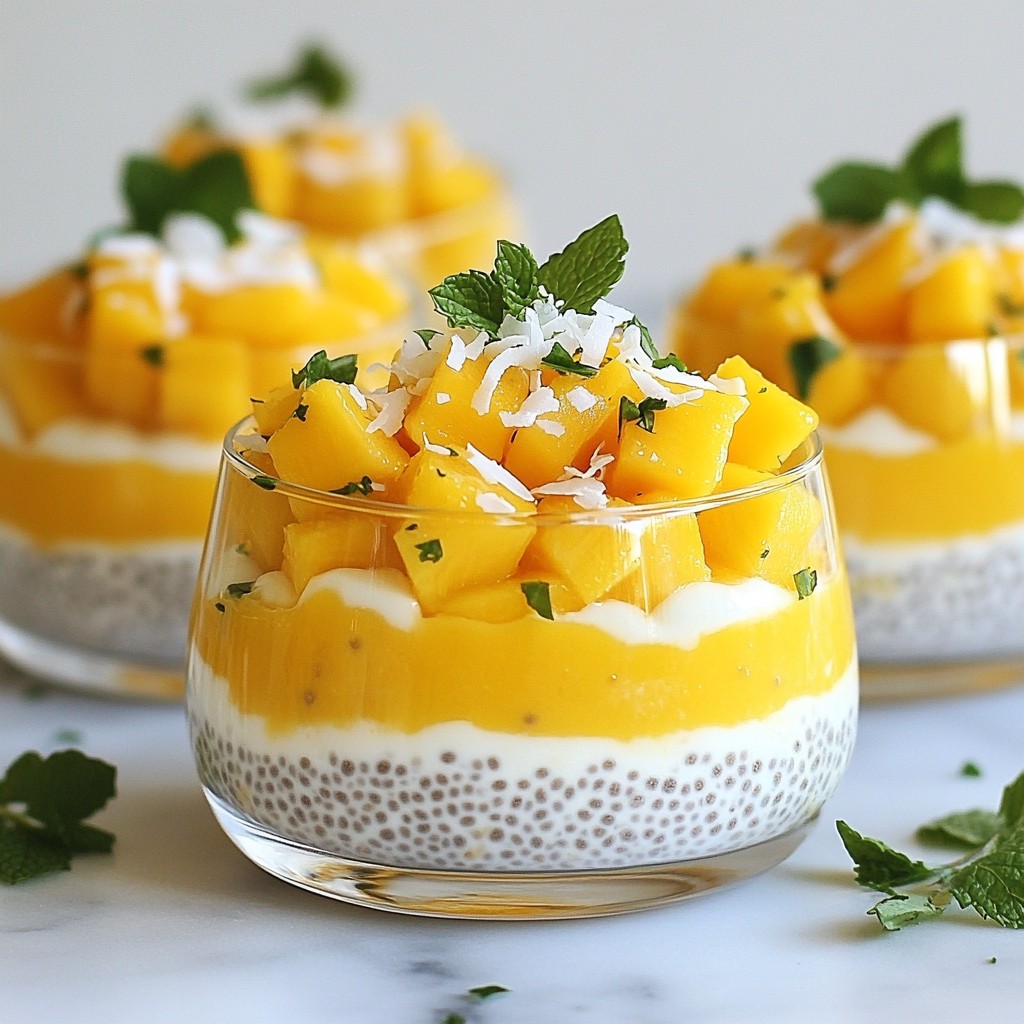 Tropical Mango Chia Pudding Delightful and Healthy