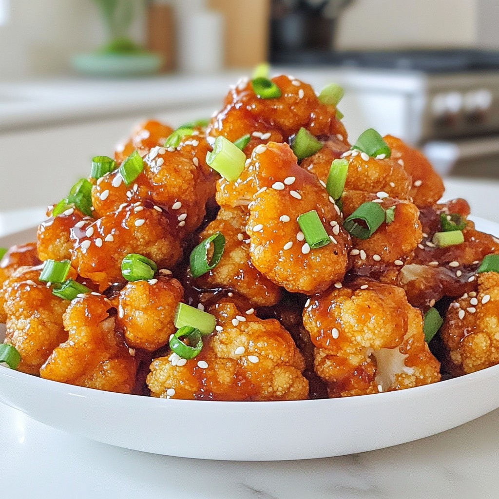 Crispy General Tso’s Cauliflower Flavorful and Easy Dish
