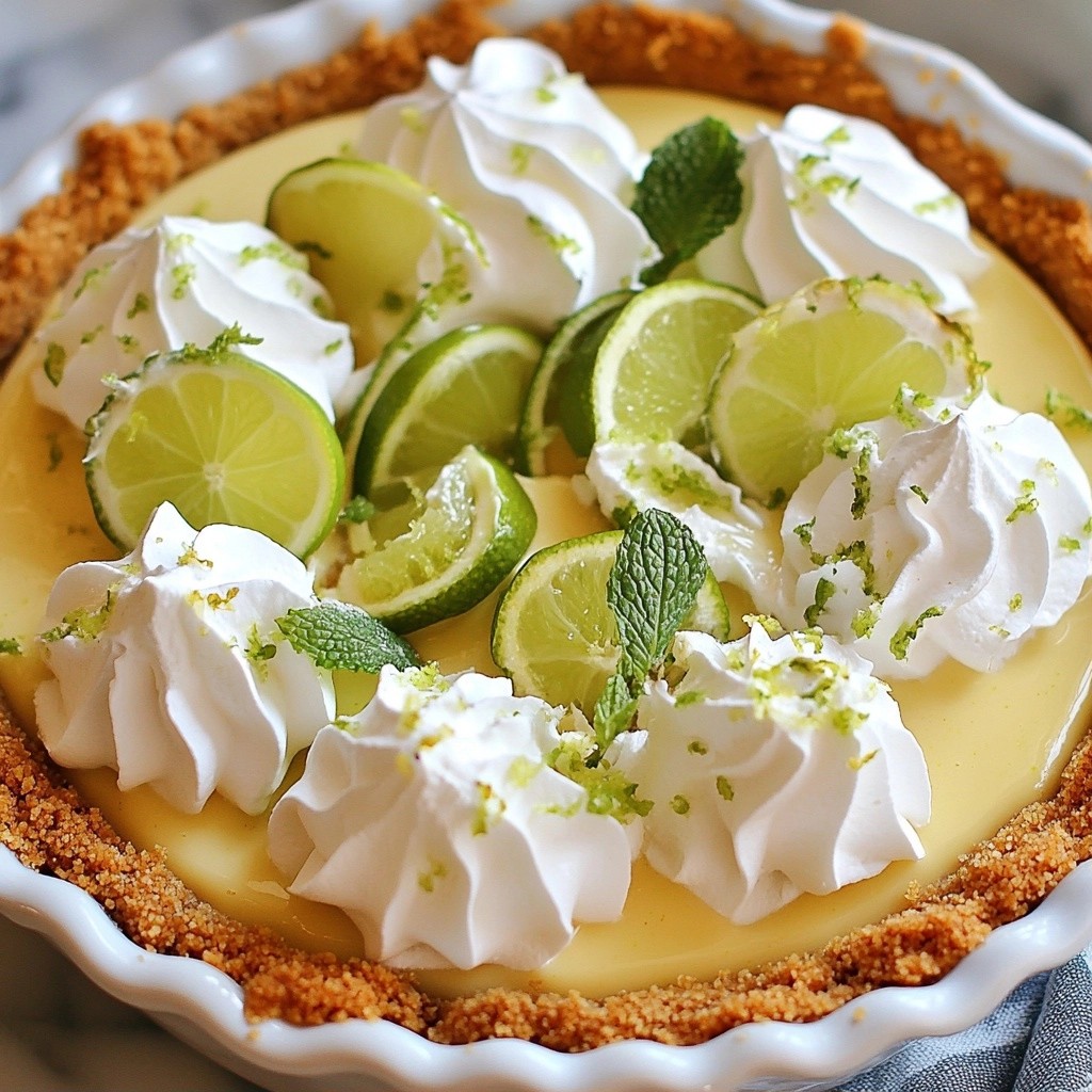 Classic Baking Key Lime Pie with Graham Crust Delight