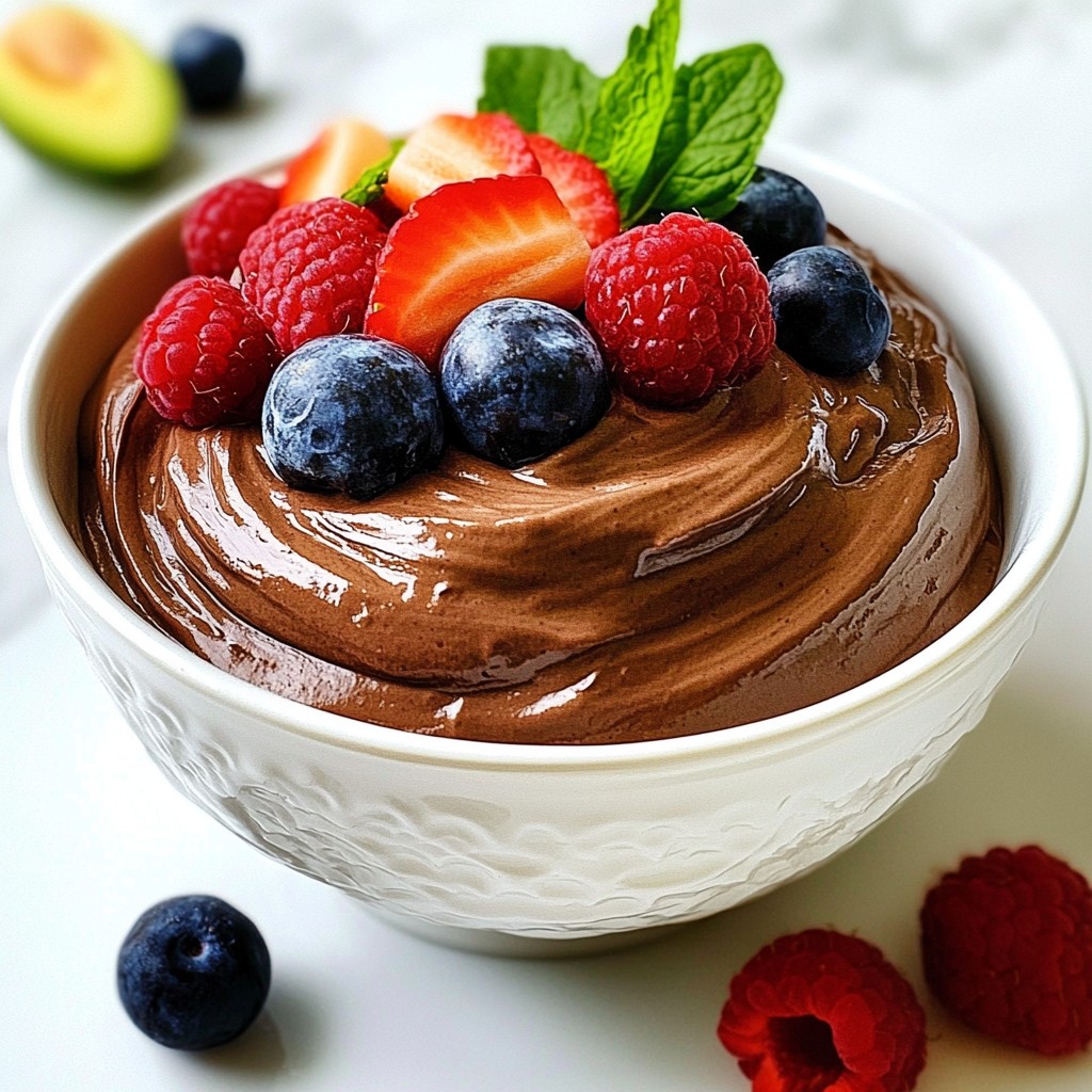 Avocado Chocolate Mousse Creamy and Decadent Treat