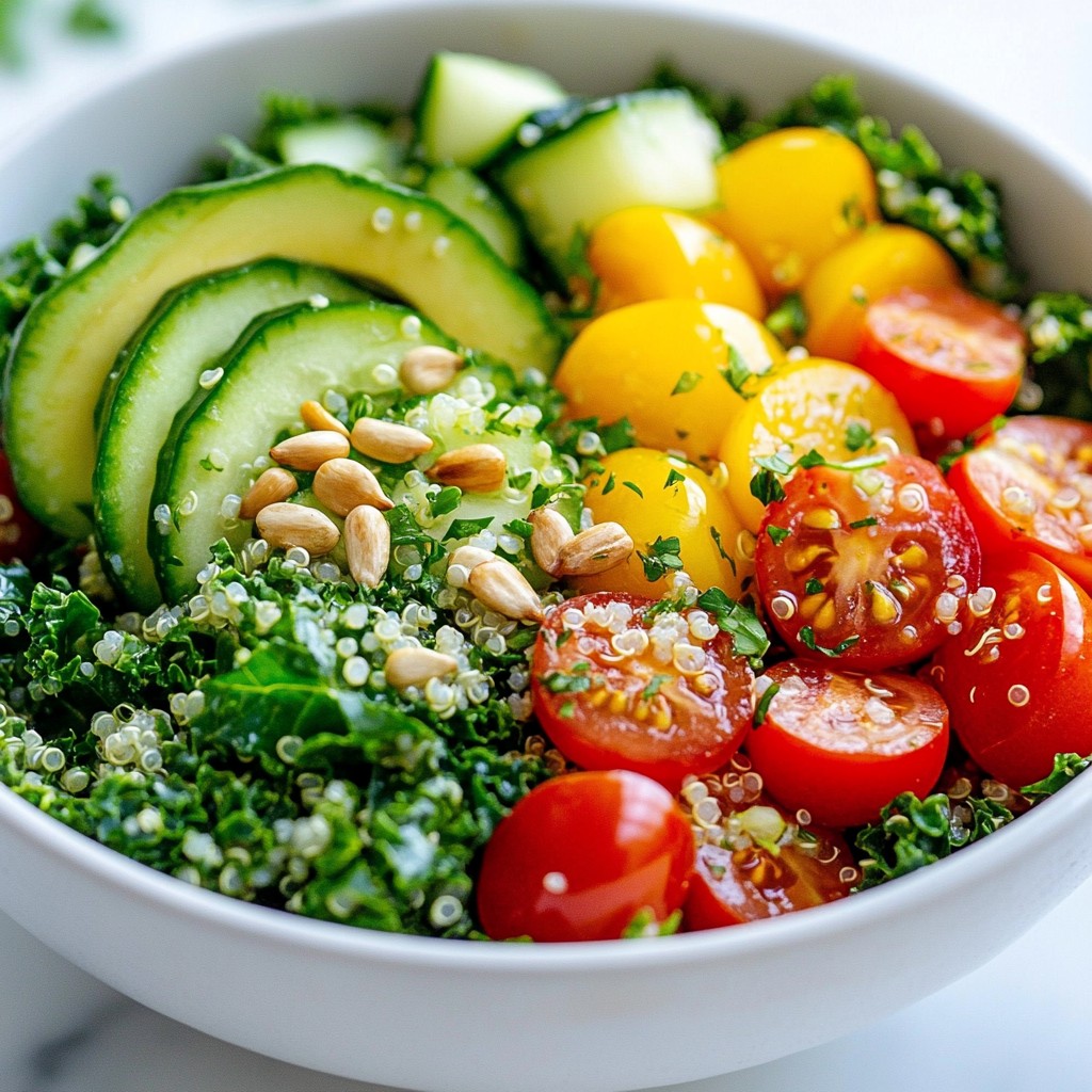 Detox Kale and Quinoa Salad Healthy and Nourishing Dish