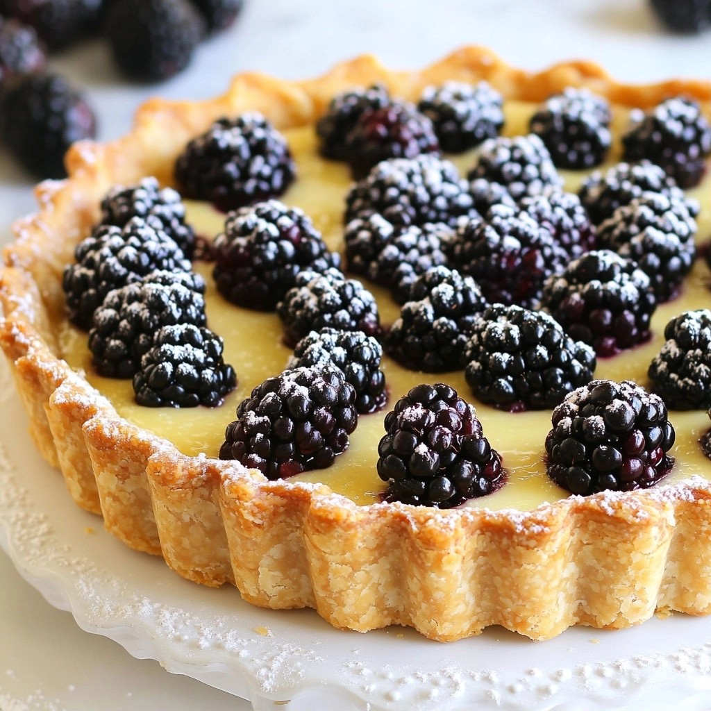 Classic Sweet Blackberry Almond Tart Delightful Treat