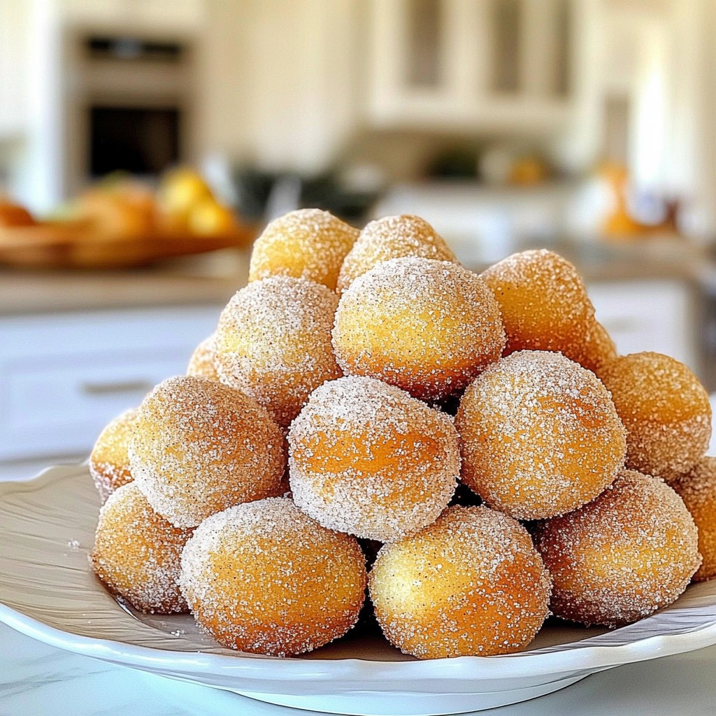Cinnamon Sugar Baked Donut Holes Tasty and Simple Treat