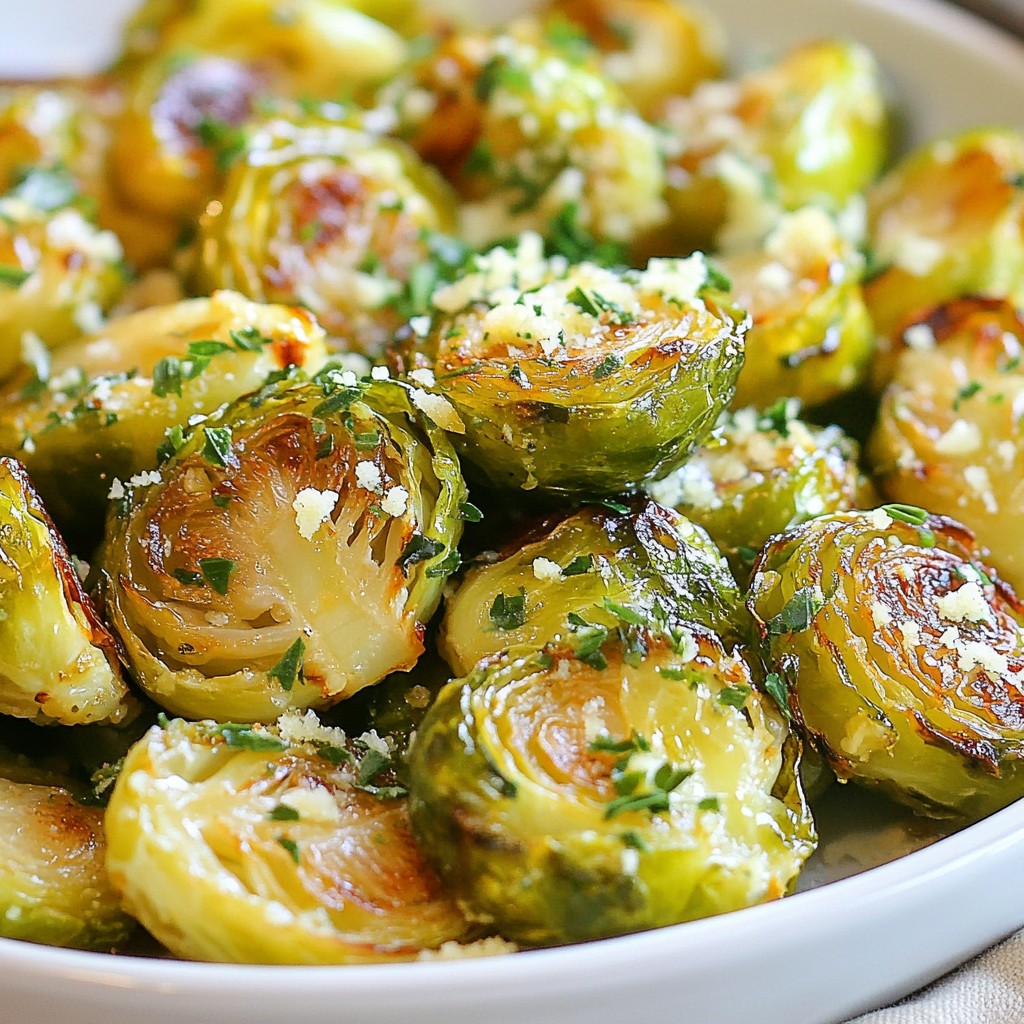 Lemon Garlic Roasted Brussels Sprouts Savory Delight