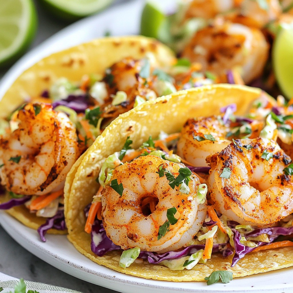 Cajun Shrimp Tacos with Slaw Flavorful and Fresh Meal
