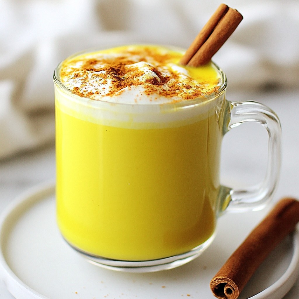 Turmeric Golden Milk Latte Healthy and Simple Recipe