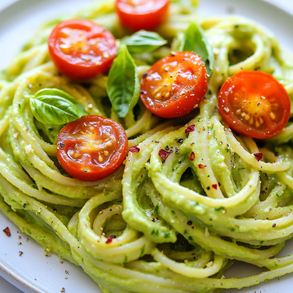 Creamy Avocado Pasta Simple and Flavorful Dish