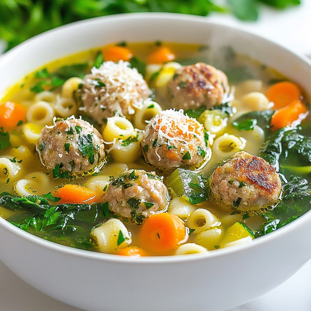 Italian Wedding Soup Flavorful Comfort in a Bowl