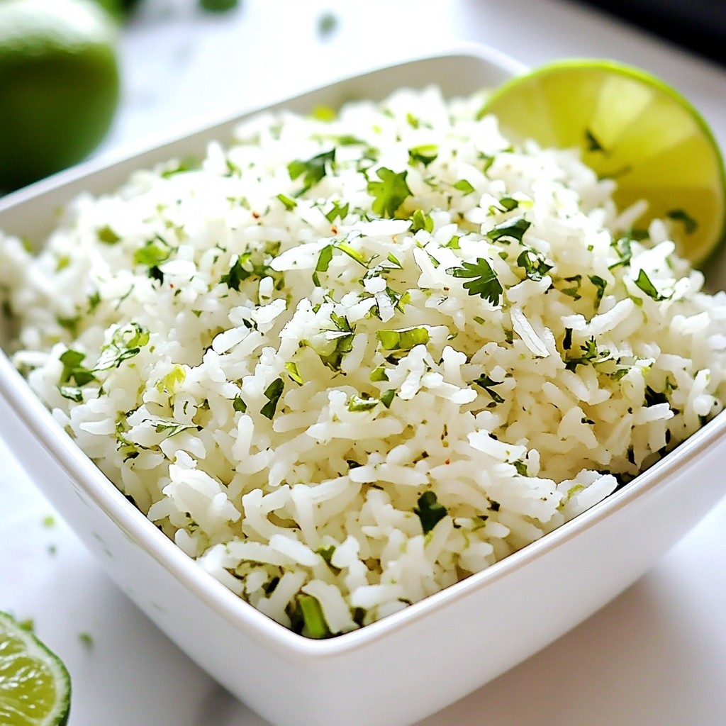 Zesty Cilantro Lime Rice Flavorful Side Dish Recipe
