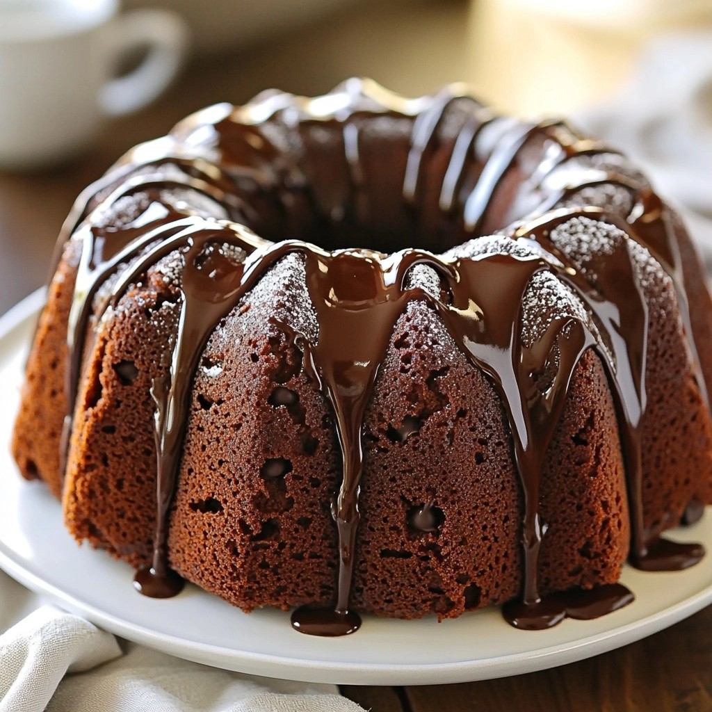Moist Dessert Chocolate Fudge Bundt Cake Delight