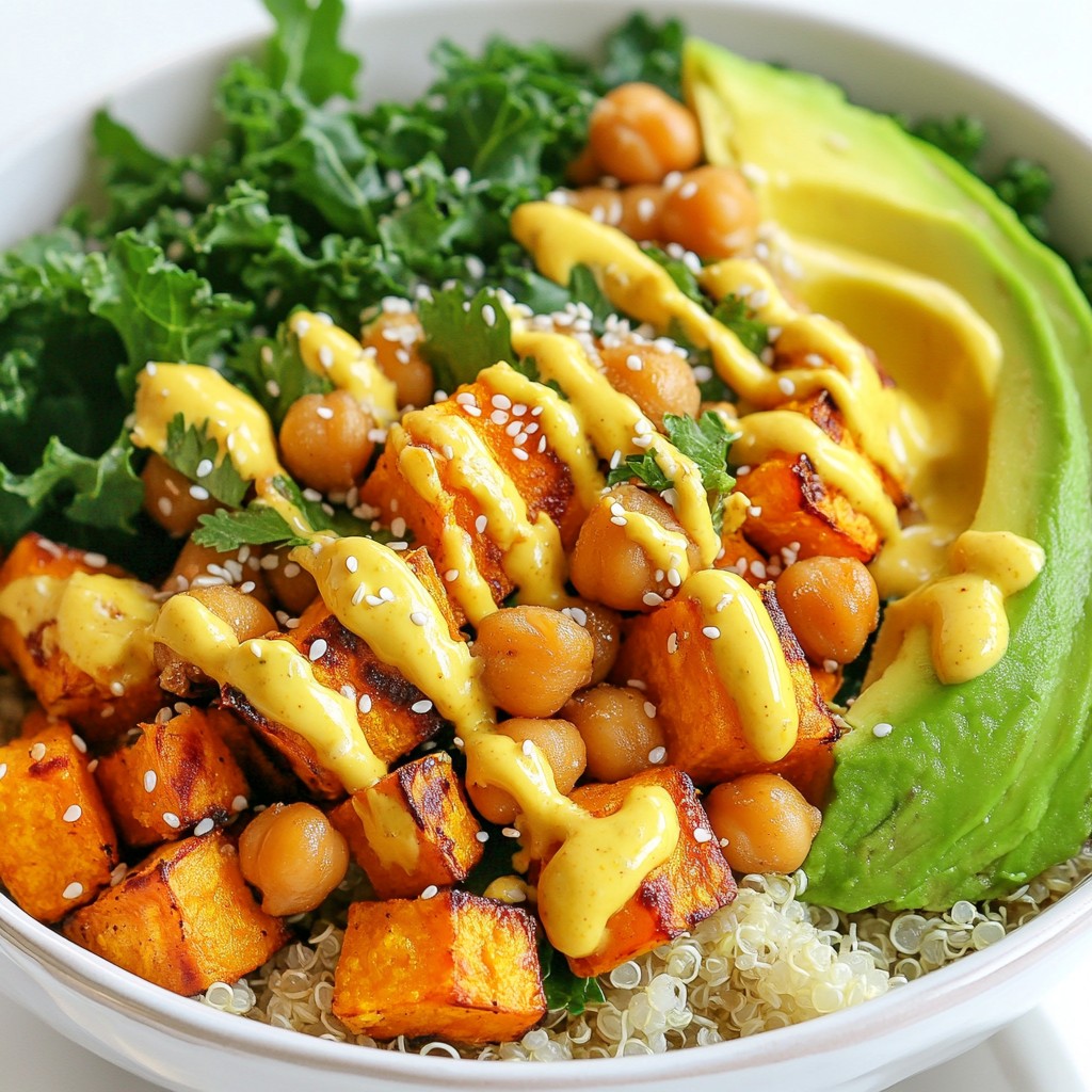 Sweet Potato Chickpea Buddha Bowl Flavorful Delight