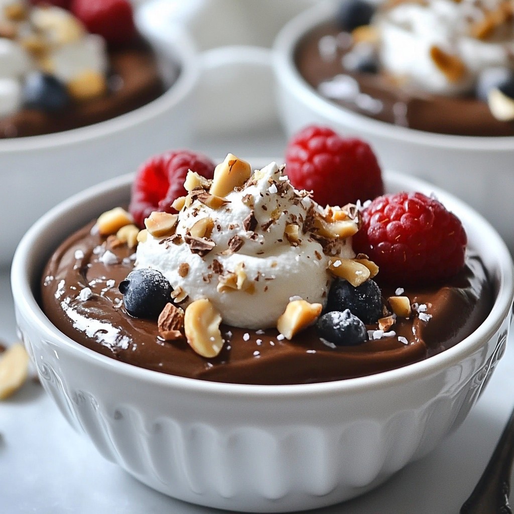 Vegan Chocolate Avocado Mousse Creamy Dessert Delight