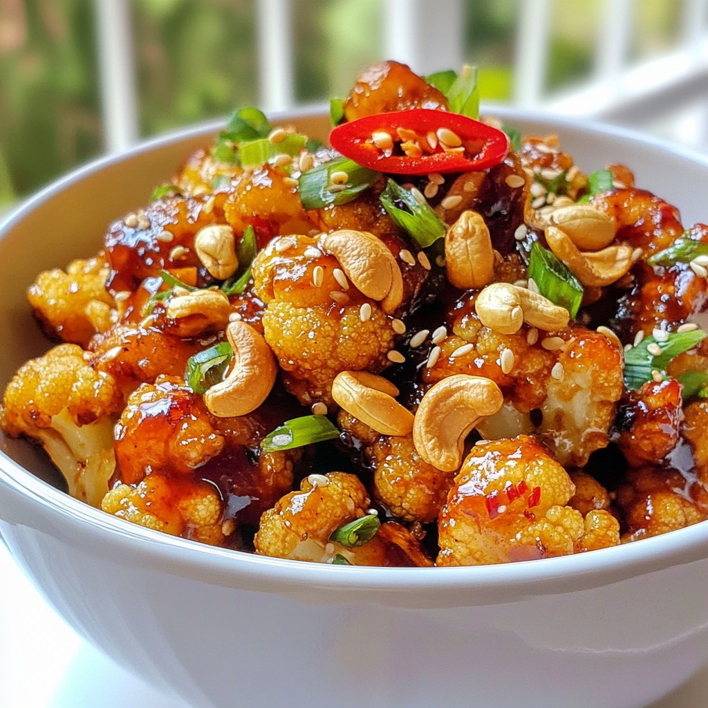 Spicy Kung Pao Cauliflower Flavorful and Easy Recipe