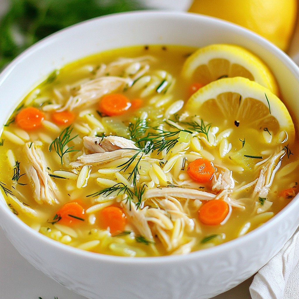 Greek Lemon Chicken Soup Flavorful Comfort Bowl