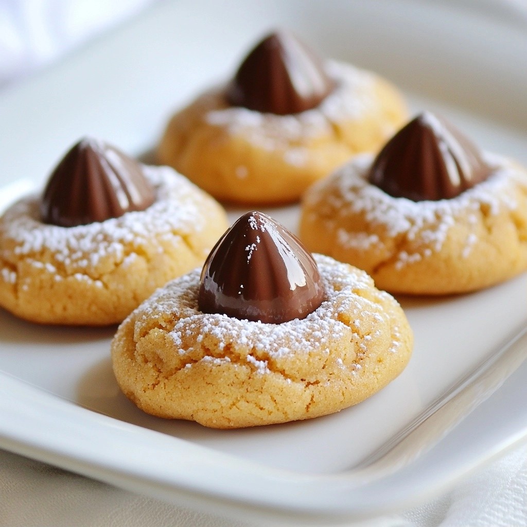 Chewy Baking Peanut Butter Blossom Cookies Delight